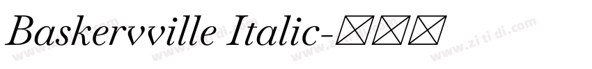 Baskervville Italic字体转换 Baskervville Italic字体转换